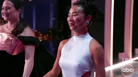 Pic: Greta Lee in The Emmy Awards