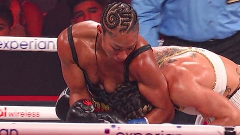 Pic: Alycia Baumgardner in Katie Taylor vs. Amanda Serrano 3