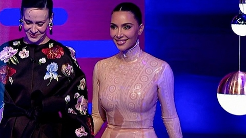 Pic: Kim Kardashian in The Graham Norton Show
