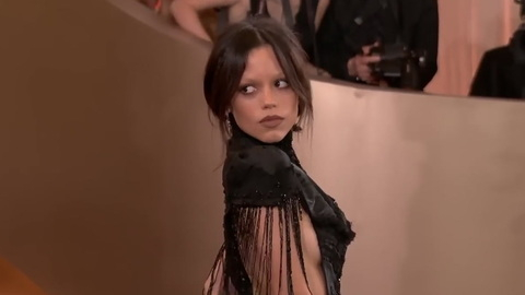 Pic: Jenna Ortega in Golden Globe Awards