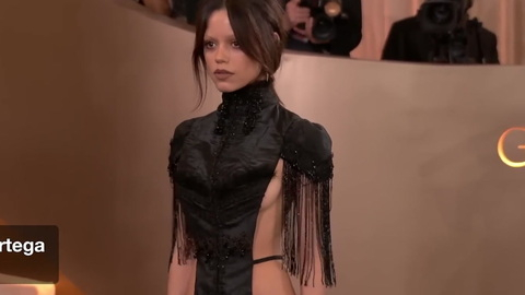 Pic: Jenna Ortega in Golden Globe Awards