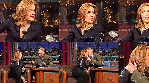 Pic: Gillian Anderson in Late Show with David Letterman