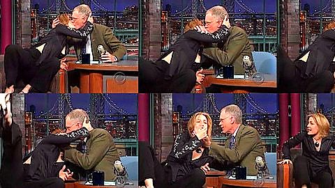 Pic: Gillian Anderson in Late Show with David Letterman