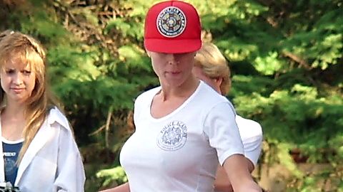 Pic: Leslie Easterbrook in Police Academy 4 (1987)