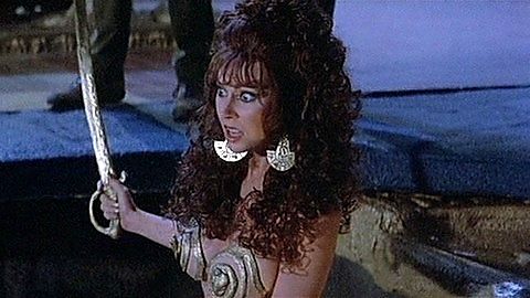 Pic: Cassandra Peterson in Allan Quartermain and the Lost City of Gold (1987)