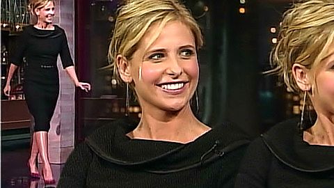 Pic: Sarah Michelle Gellar in Late Show with David Letterman