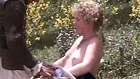 Pic: Nancy Cartwright in Flesh + Blood (1985)