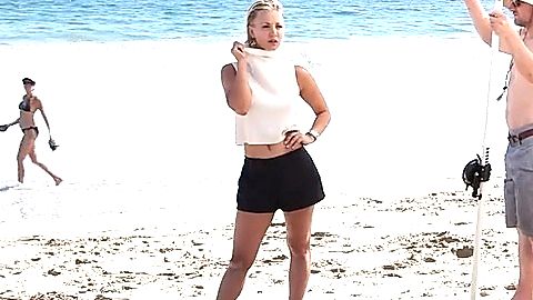 Pic: Kaley Cuoco in Shape Magazine: Behind the Scenes