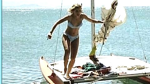 Pic: Eva Habermann in Klinik unter Palmen (1996)
