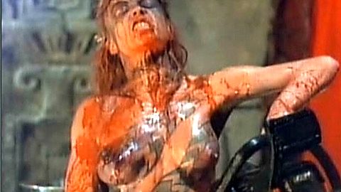 Pic: Linnea Quigley in Hollywood Chainsaw Hookers (1988)