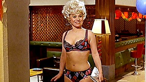 Pic: Barbara Windsor in Carry On Abroad (1972)