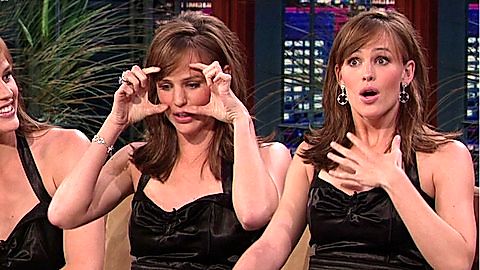 Pic: Jennifer Garner in The Tonight Show with Jay Leno (1992)