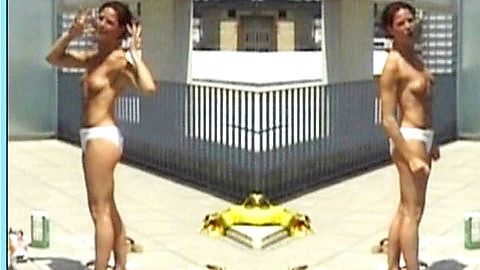 Pic: Bibiana Beglau in Schlingensiefs Naziline (2001)