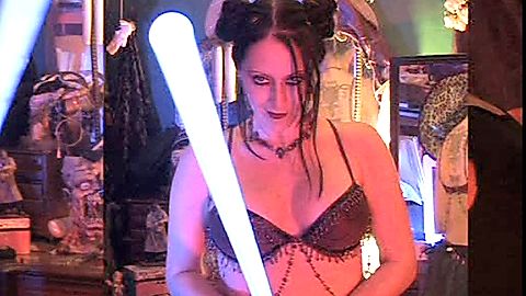 Pic: April Monique Burril in The Chainsaw Sally Show