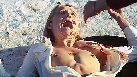 Pic: Julie Thilpot in Cannibal Girls (1973)