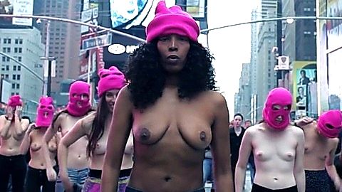 Pic: Michelle Miss Knockout Bracey in Free the Nipple (2014)