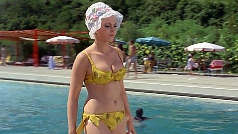 Pic: Maria Rohm in Five Golden Dragons (1967)