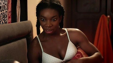 Pic: Michaela Coel in Chewing Gum (2015)