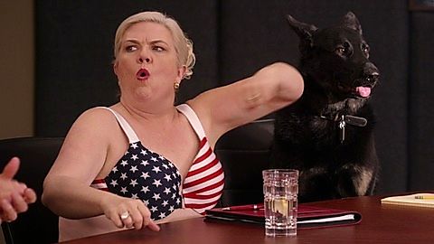 Pic: Paula Pell in Unbreakable Kimmy Schmidt (2015)