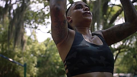 Pic: AzMarie Livingston in The Purge (2018)