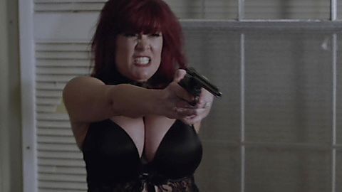 Pic: Rebecca Love in Girls Guns and Blood (2019)