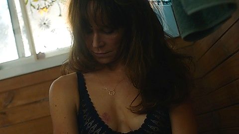 Pic: Frances O'Connor in The End (2020)