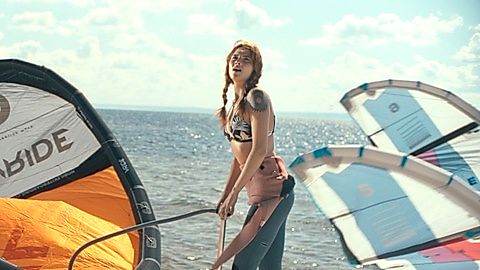 Pic: Waleria Gorobets in Into the Wind (2022)