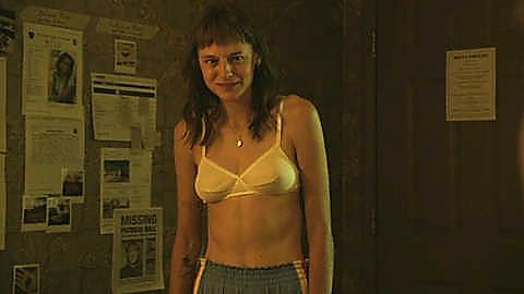 Pic: Emma Corrin in A Murder at the End of the World (2023)