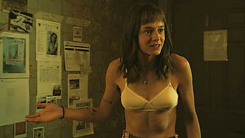 Pic: Emma Corrin in A Murder at the End of the World (2023)