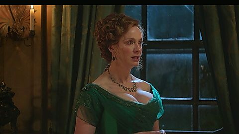 Pic: Christina Hendricks in The Buccaneers (2023)