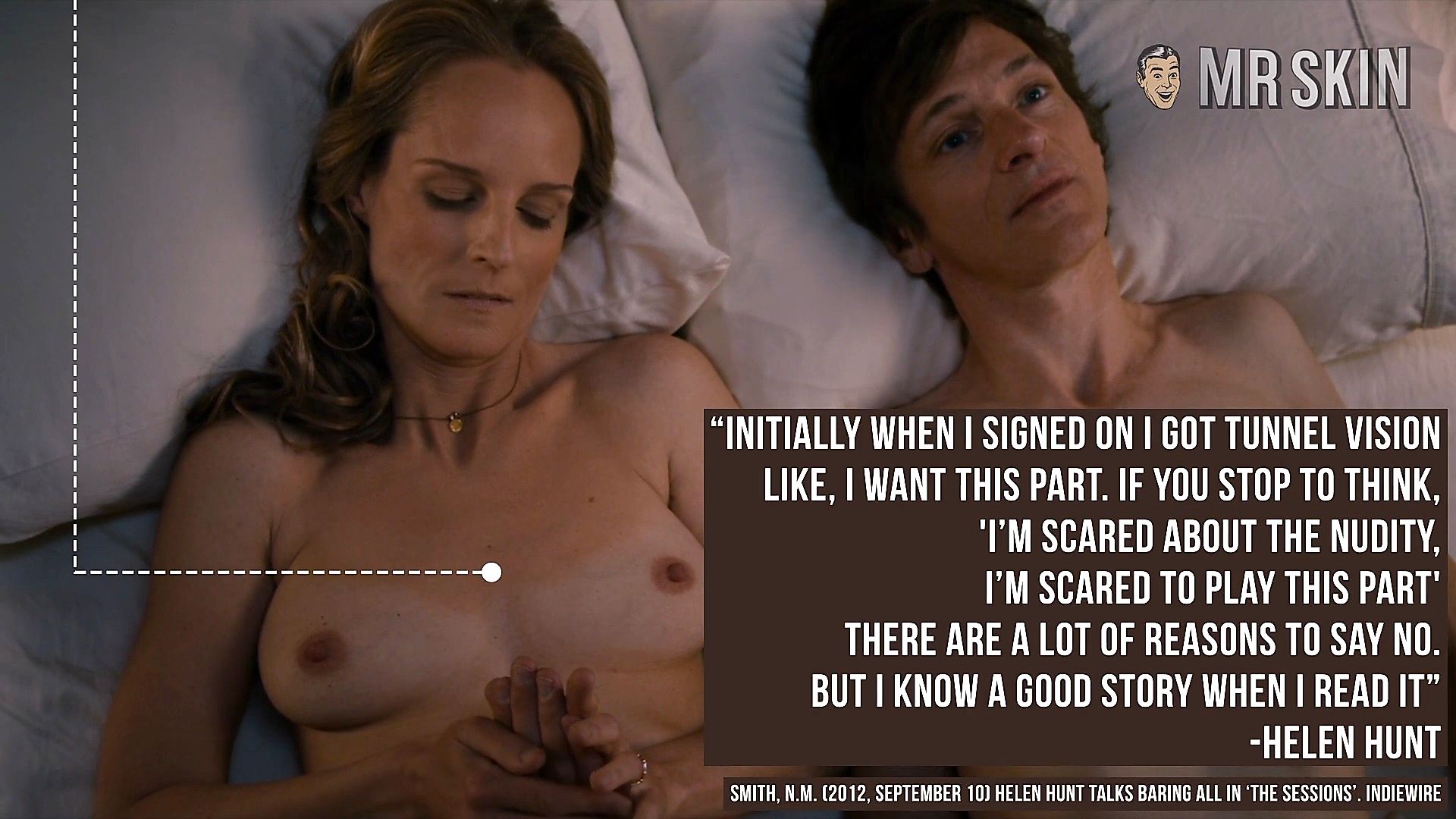 hellen hunt nuide Anatomy of a Nude Scene: Helen Hunt Does Her Best Nudity at 48 in 'The  Sessions' at Mr. Skin