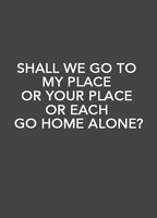 Title: Shall We Go to My Place or Your Place or Each Go Home Alone? (1973)